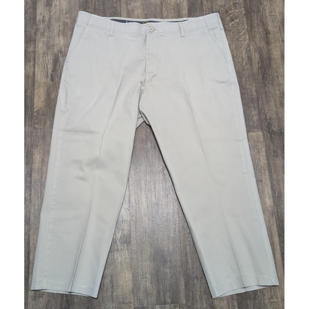 Lee Men‎ Pants 40x32 Gray Extreme Motion MVP Straight Fit Stretch Chino